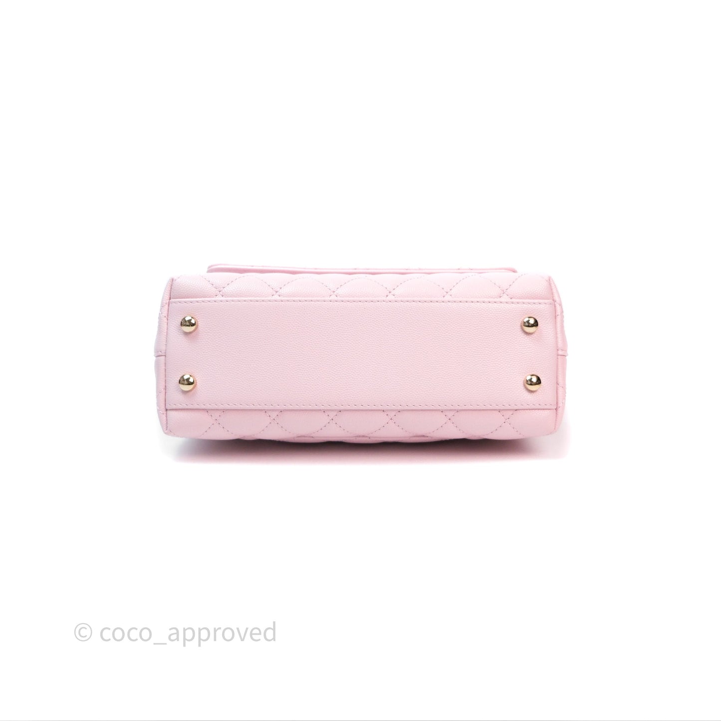 Chanel Small Coco Handle Light Pink Caviar Gold Hardware