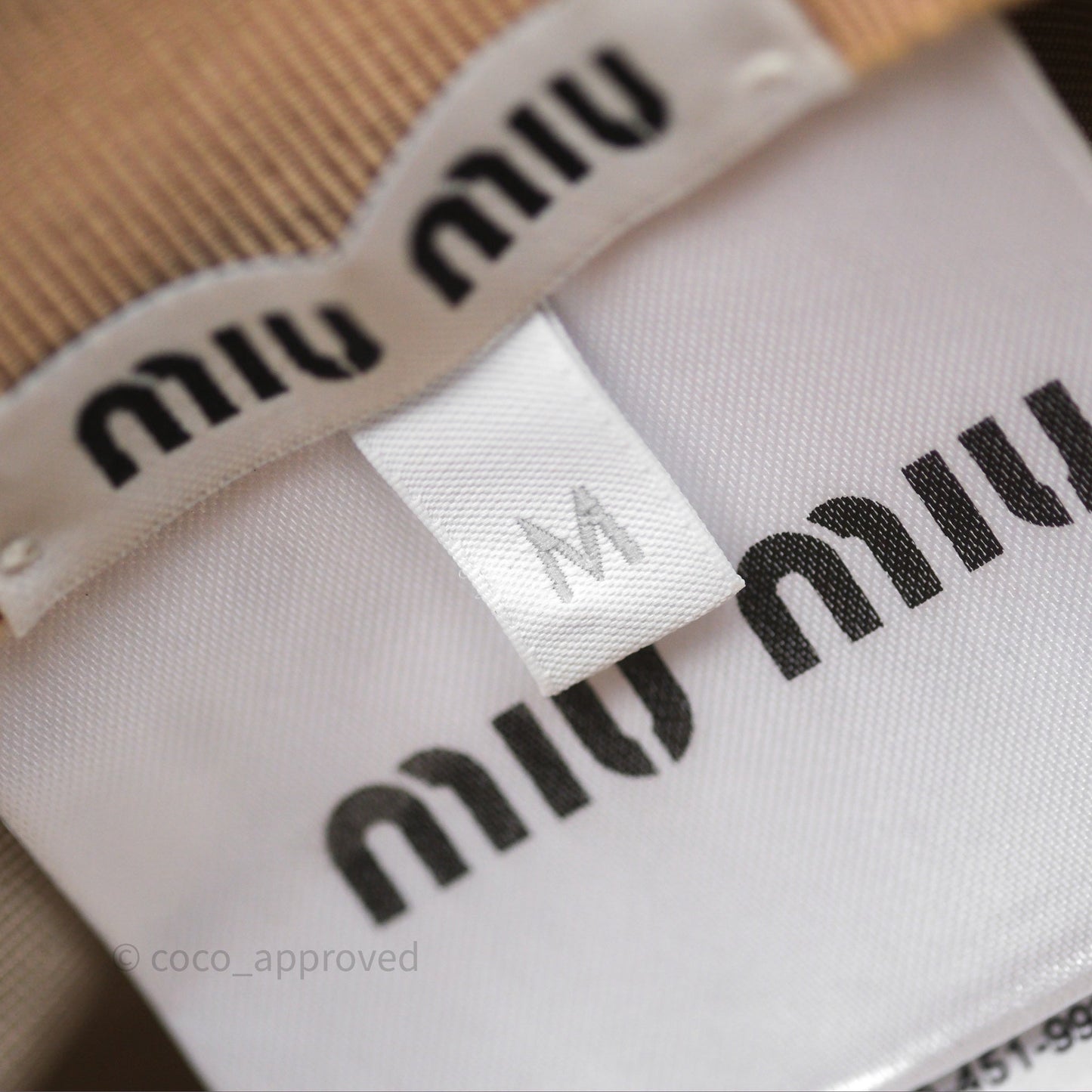 Miu Miu Baseball Hat Canvas Beige/ Brandy