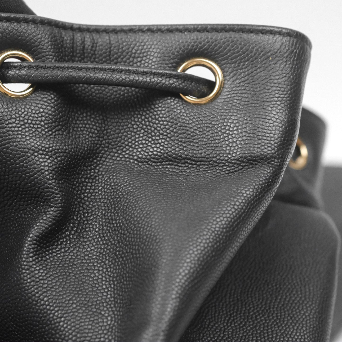 Chanel Quilted Business Affinity Backpack Black Caviar Gold Hardware
