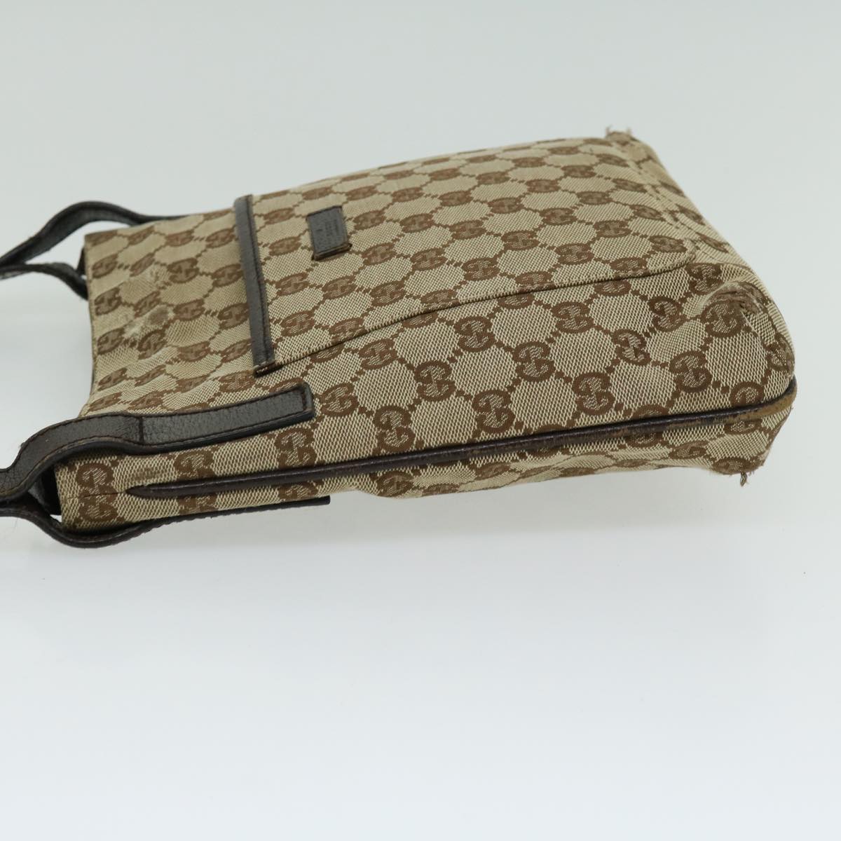 GUCCI GG Canvas Shoulder Bag Beige Brown  66220
