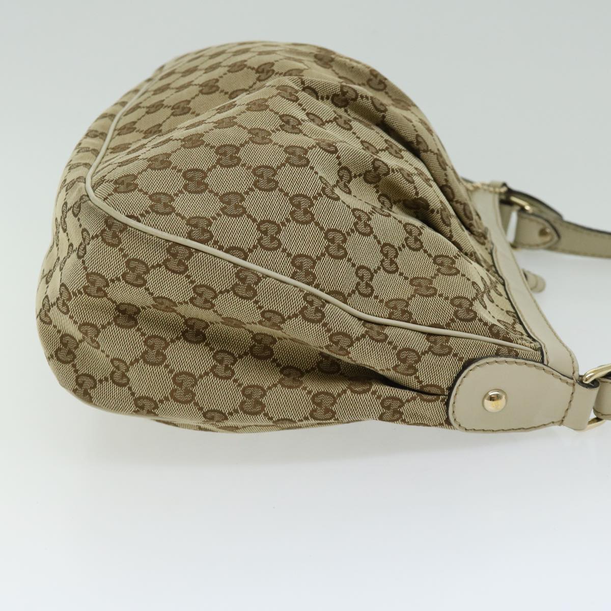 GUCCI GG Canvas Shoulder Bag Beige  66221