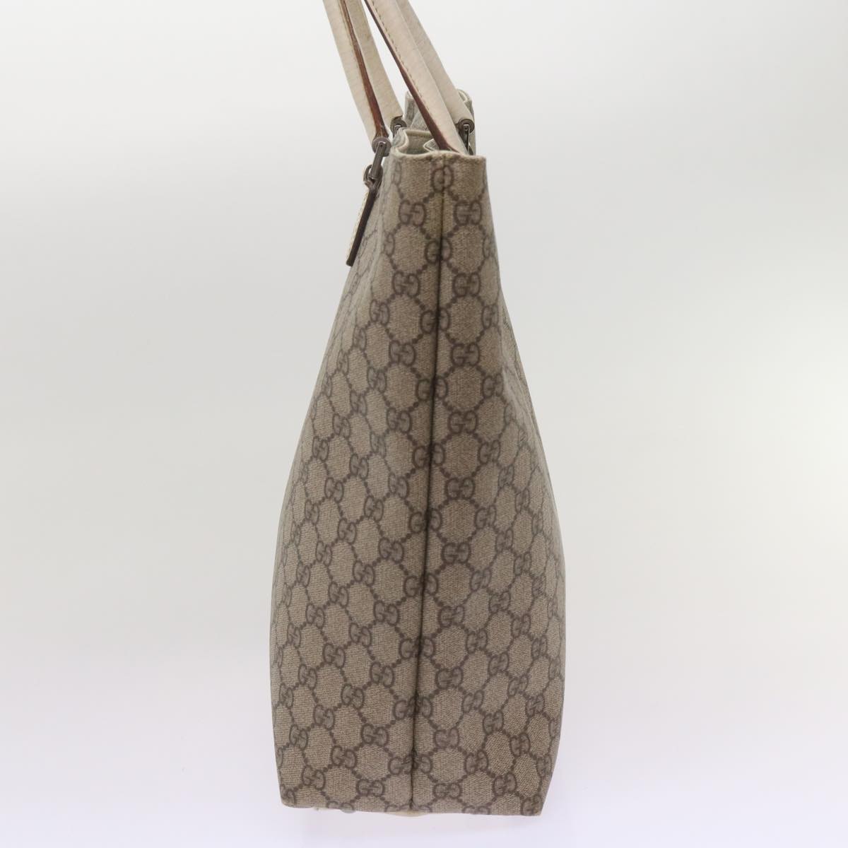 GUCCI GG Canvas Tote Bag PVC Beige  66222