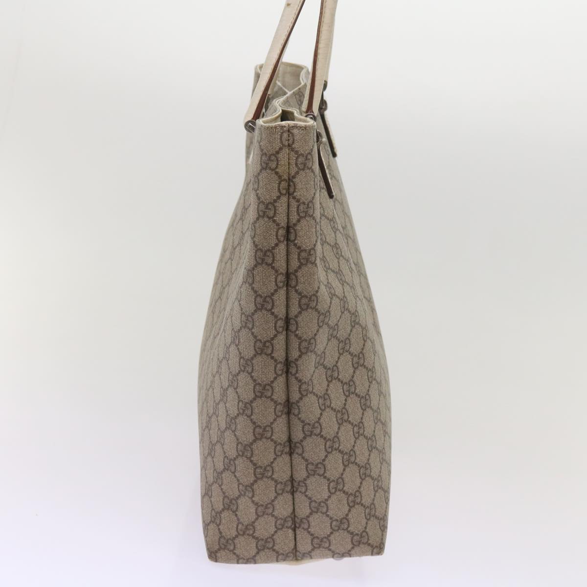 GUCCI GG Canvas Tote Bag PVC Beige  66222