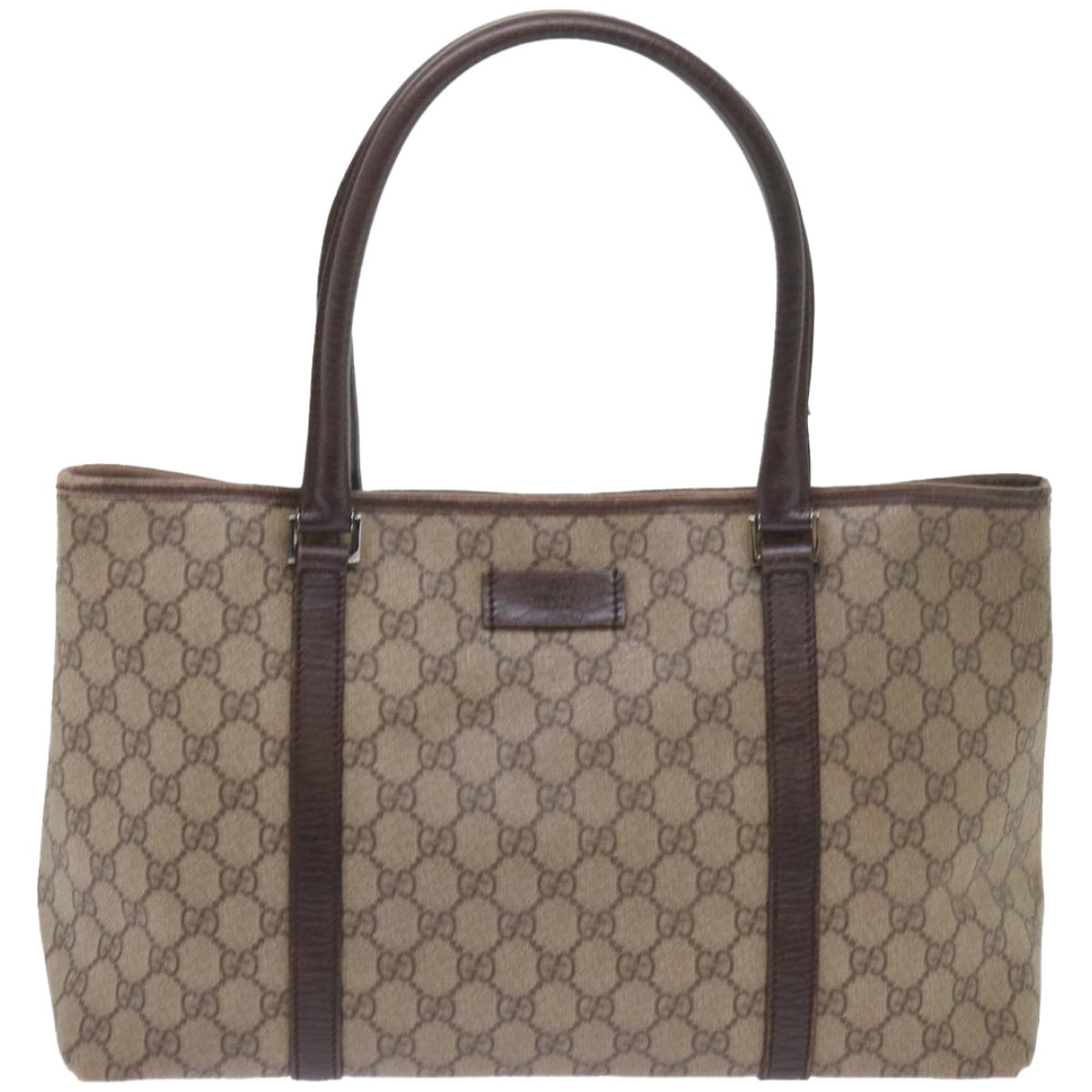 GUCCI GG Canvas Tote Bag PVC Beige  66223
