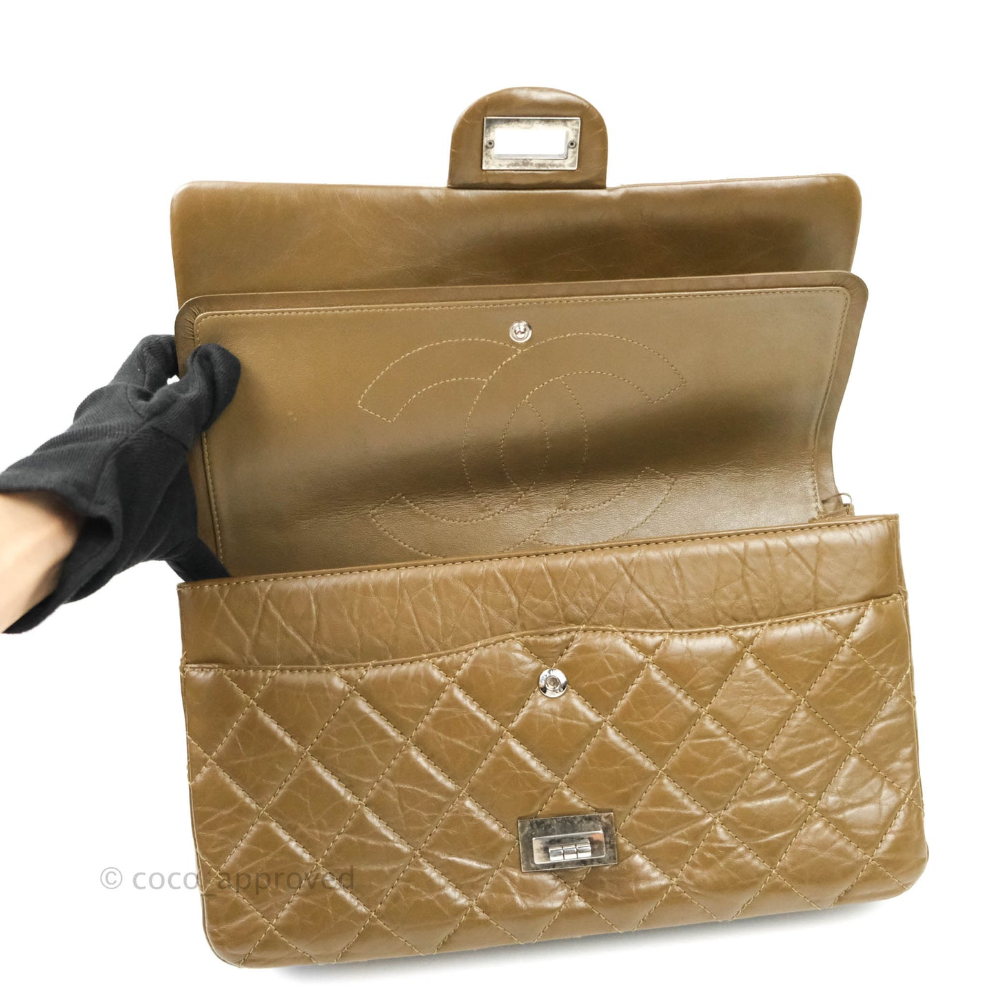 Chanel Reissue Quilted Aged Calfskin Taupe Ruthenium Hardware 227
