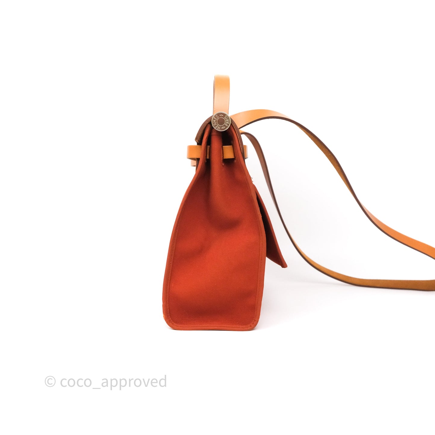Hermès Herbag Zip 31 Cuivre Canvas Palladium Hardware