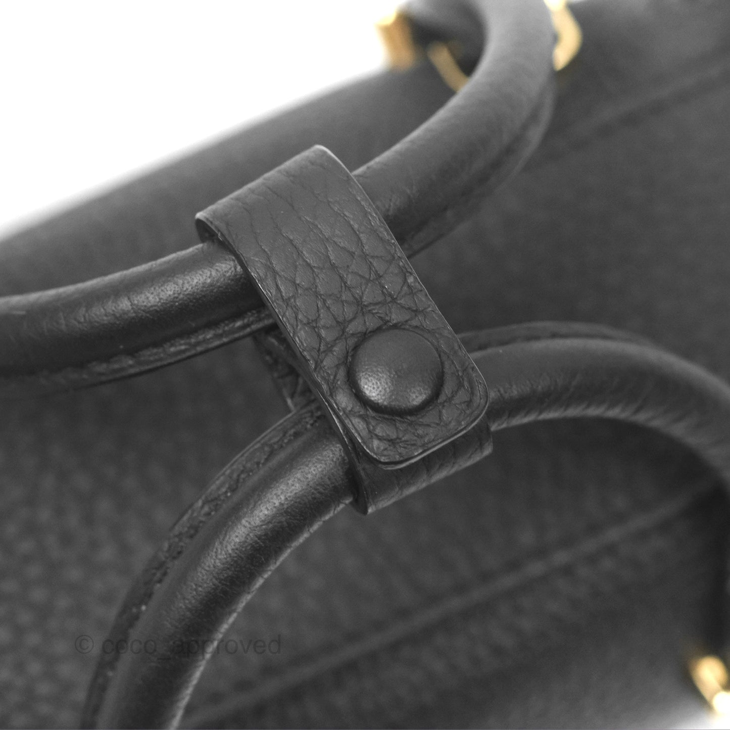 Delvaux Cool Box Nano Taurillon Soft Grained Calfskin Black Gold Hardware