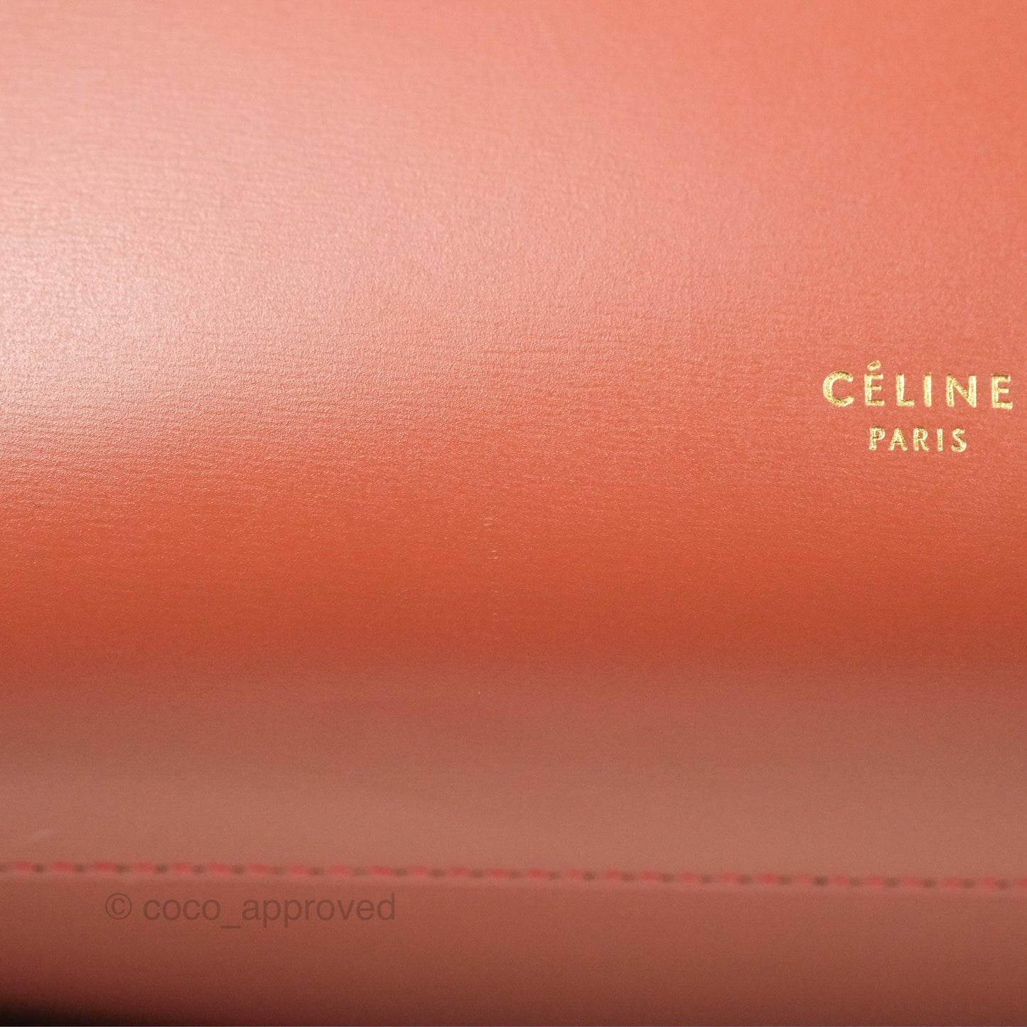 Celine Micro Belt Bag Terracotta Smooth Leather Gold Hardware