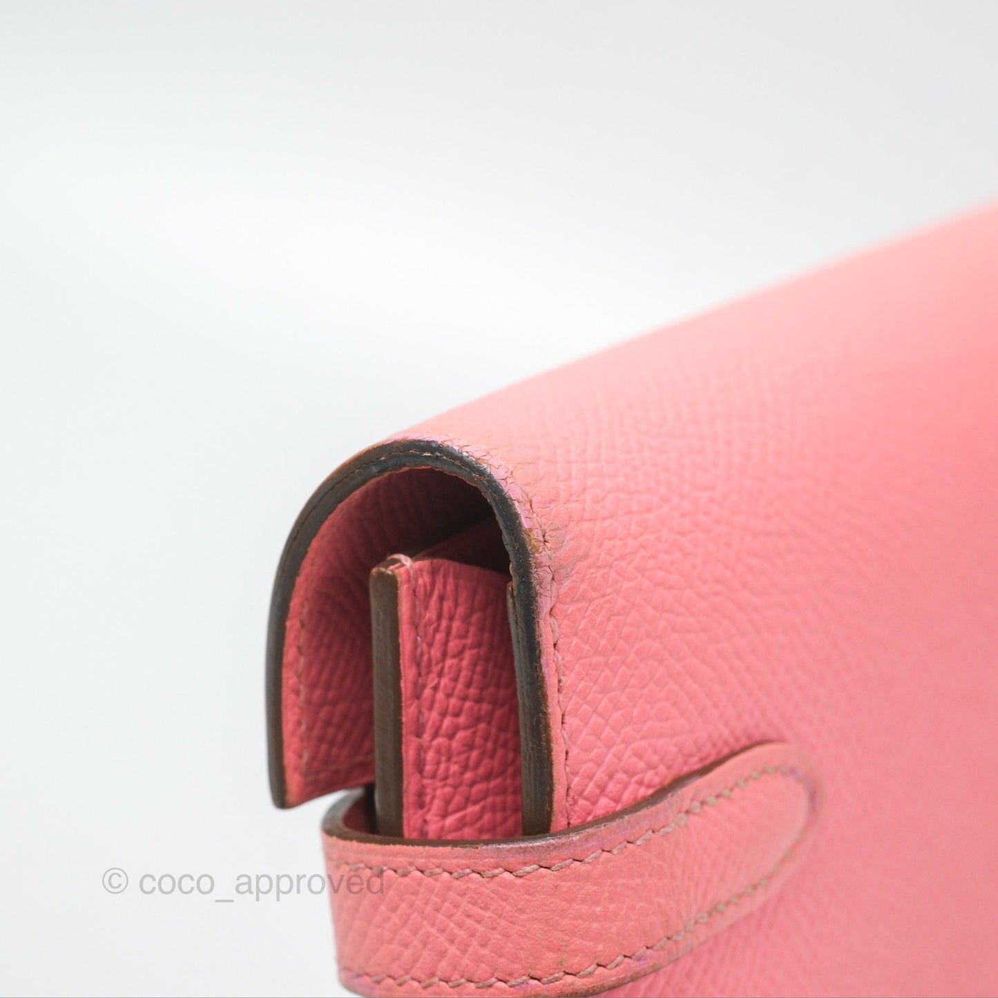 Hermès Kelly Wallet Rose Confetti Epsom Palladium Hardware
