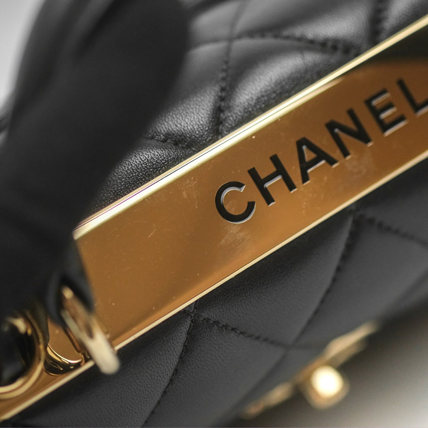 Chanel Trendy CC Small Black Lambskin Gold Hardware