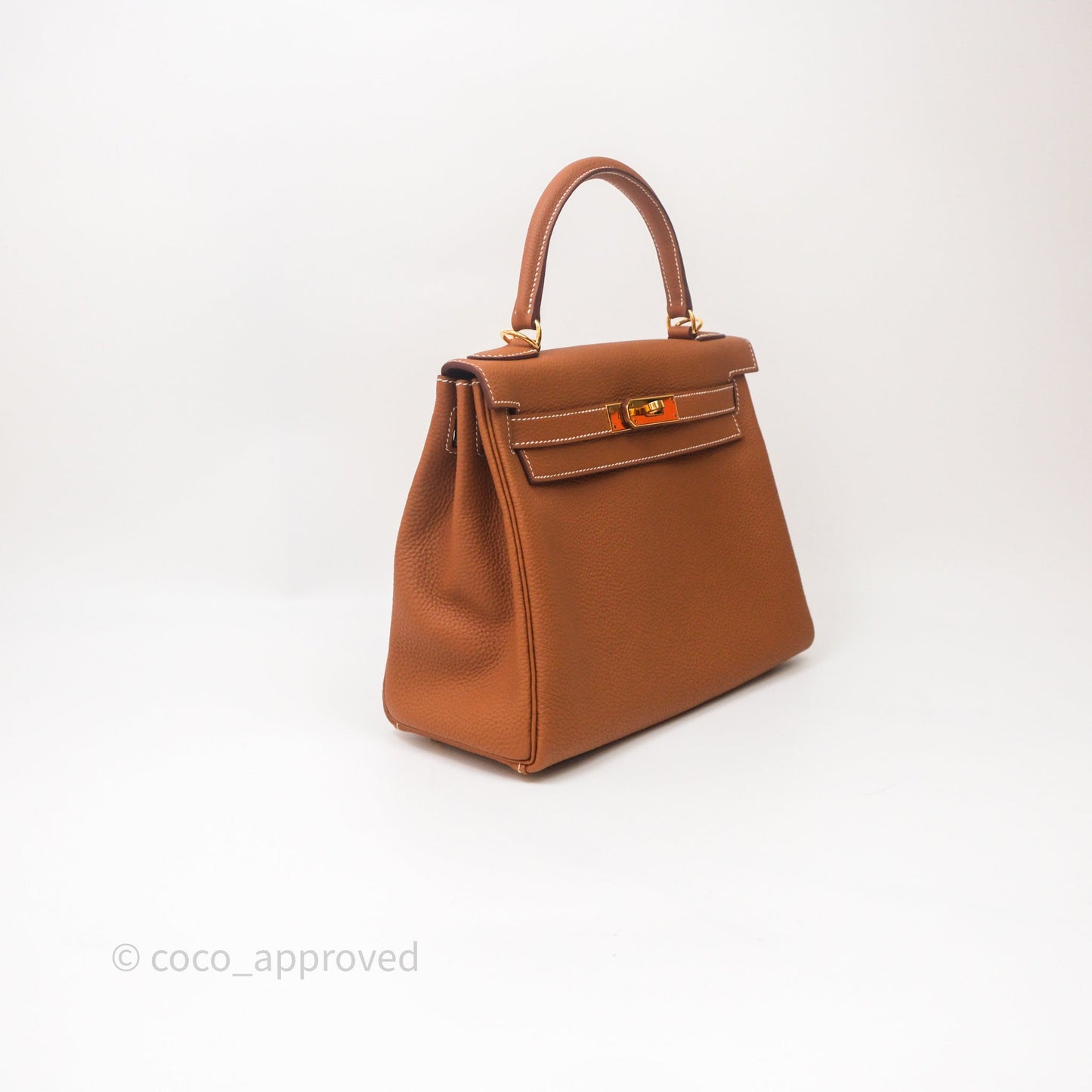 Hermes Kelly 28 Gold Togo Gold Hardware
