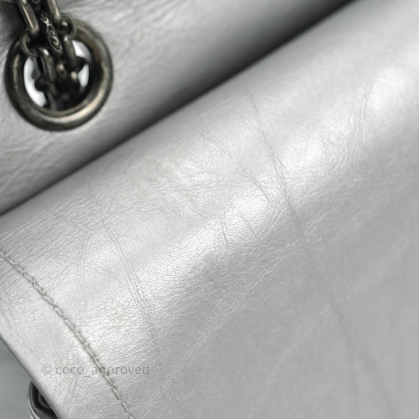 Chanel Reissue 227 Quilted Aged Calfskin Silver Ruthenium Hardware