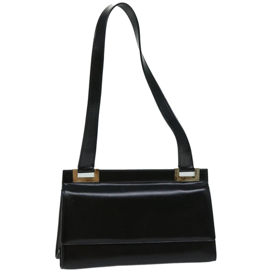GUCCI Shoulder Bag Patent leather Black  66351