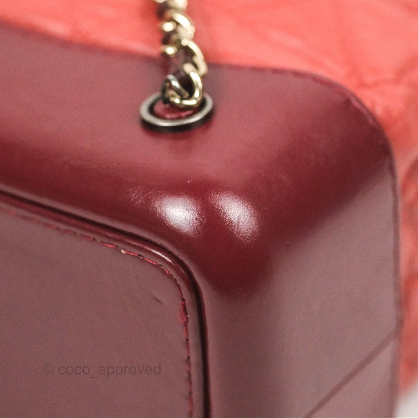 Chanel Medium Gabrielle Backpack Quilted Red Aged Calfskin