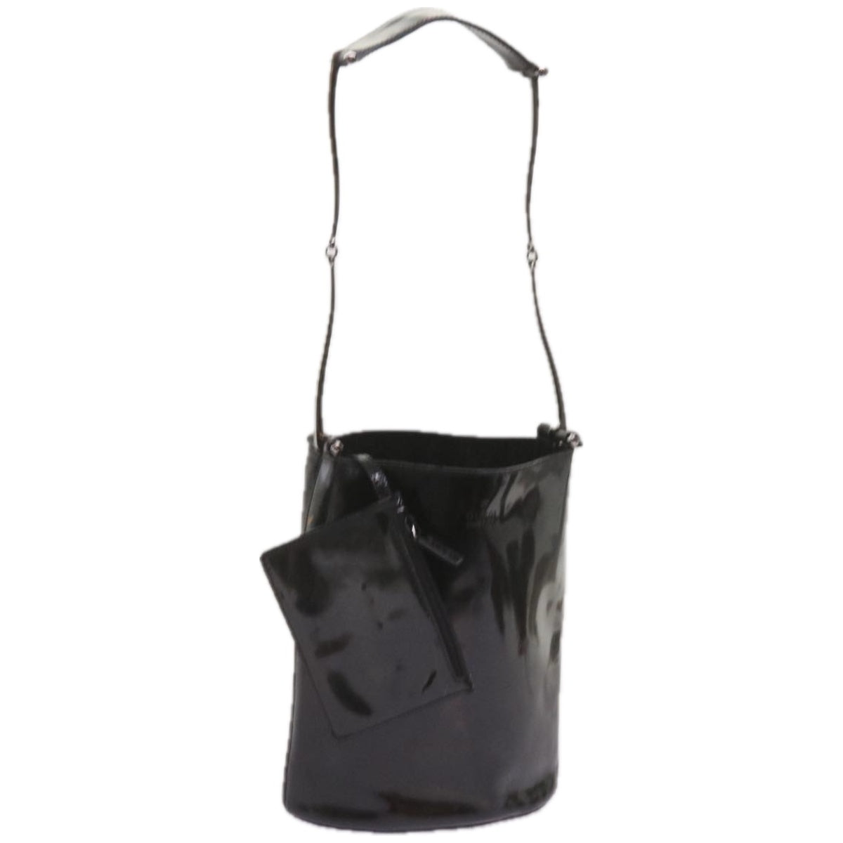 GUCCI Shoulder Bag Patent leather Black  66386