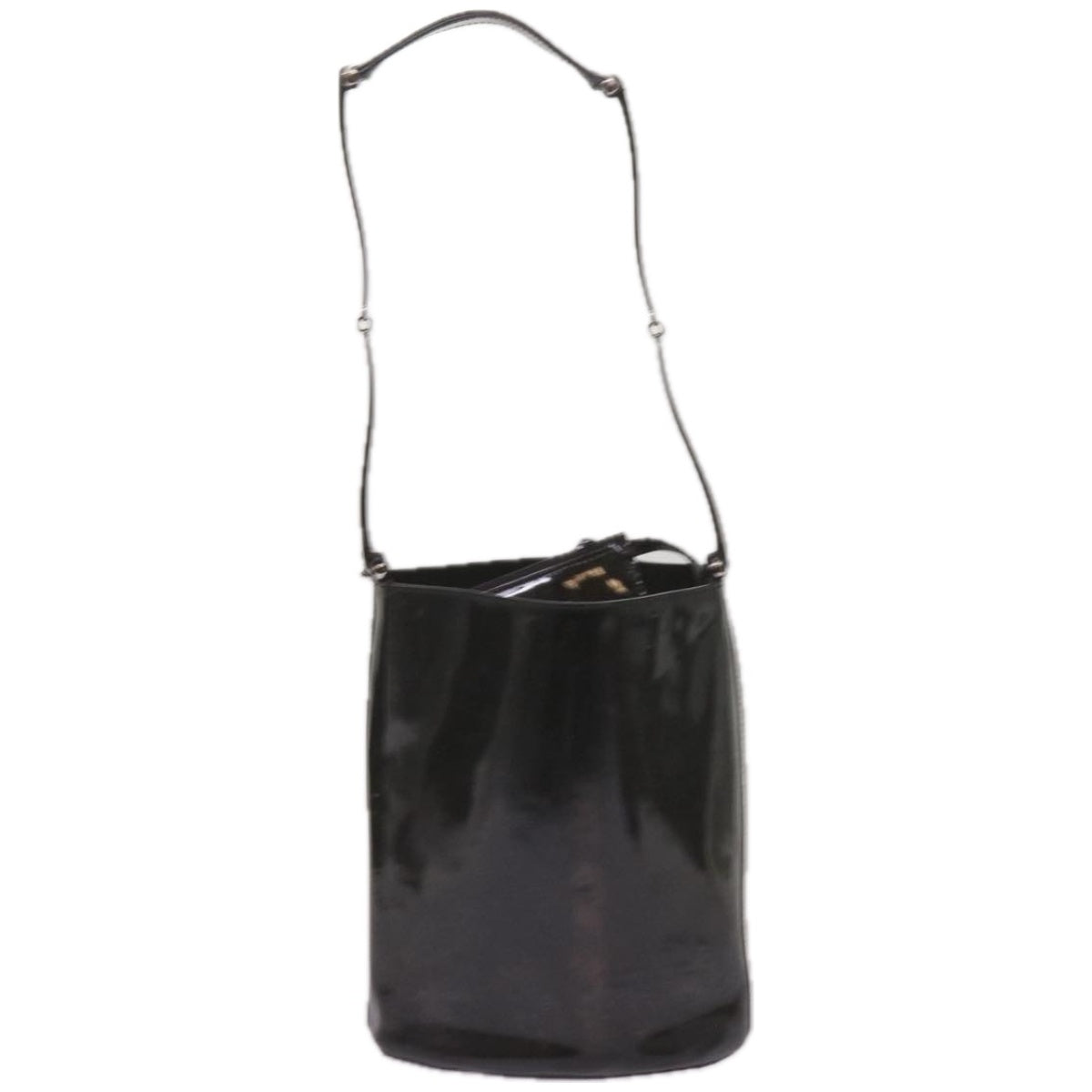 GUCCI Shoulder Bag Patent leather Black  66386