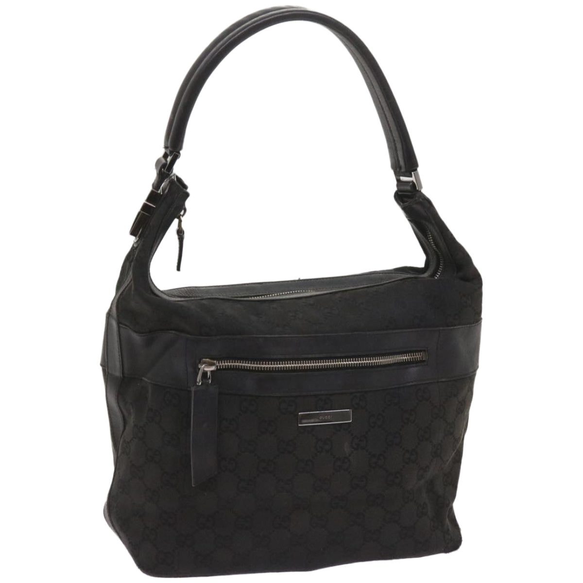 GUCCI GG Canvas Shoulder Bag Black 001 4298  66388