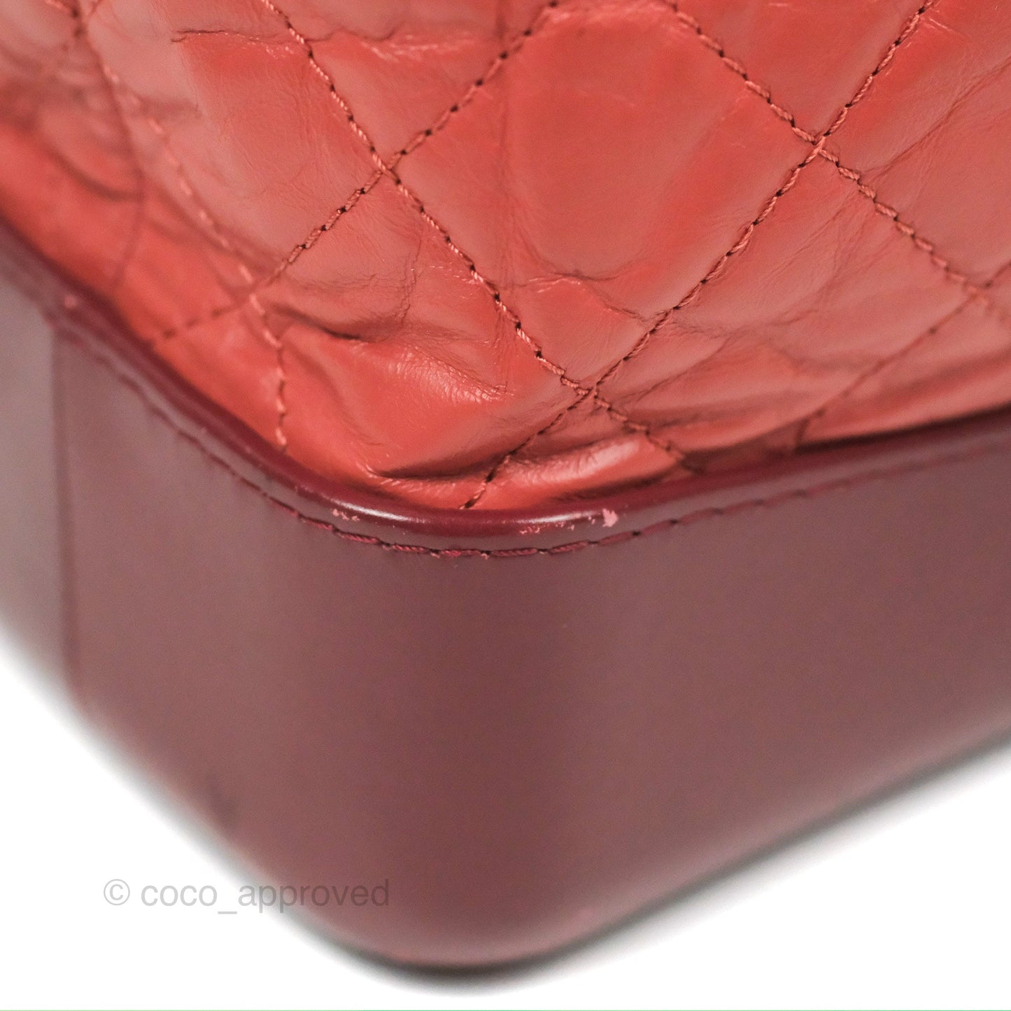 Chanel Medium Gabrielle Backpack Quilted Red Aged Calfskin