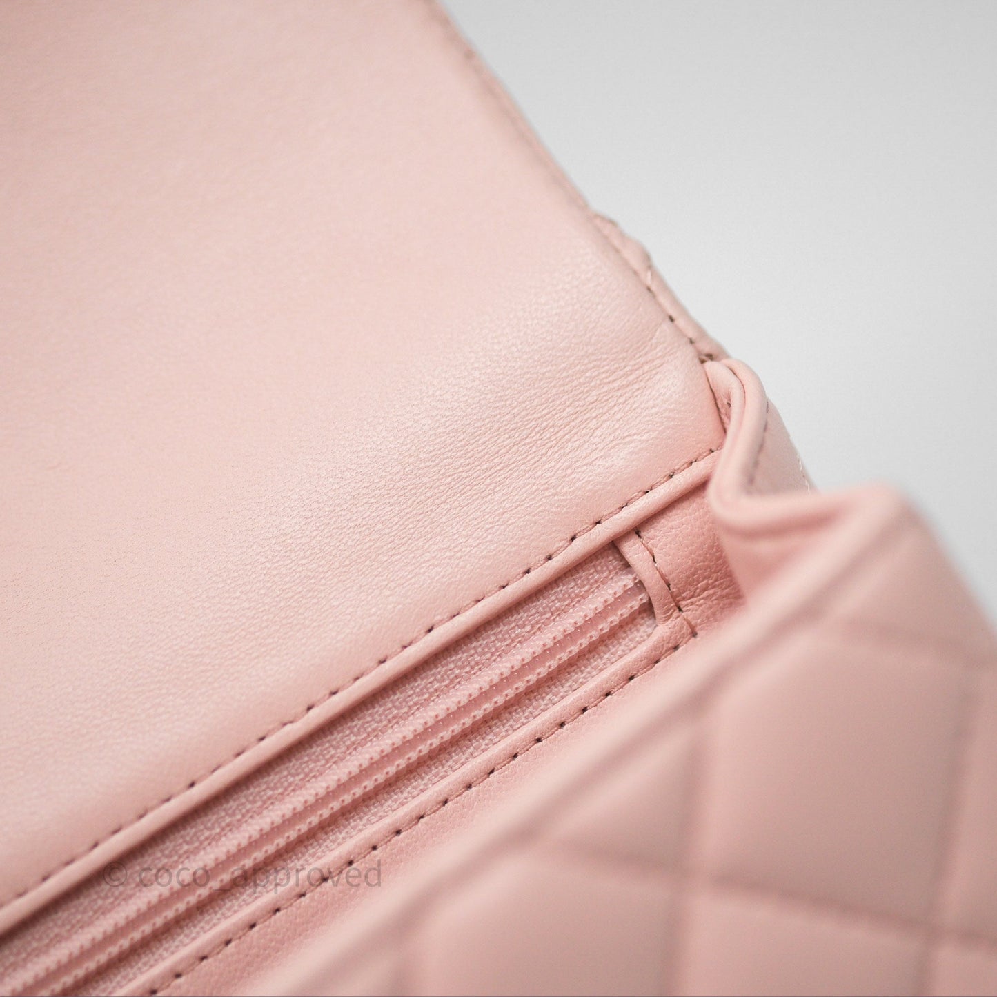 Chanel Top Handle Mini Rectangular Flap Pink Lambskin Gold Hardware