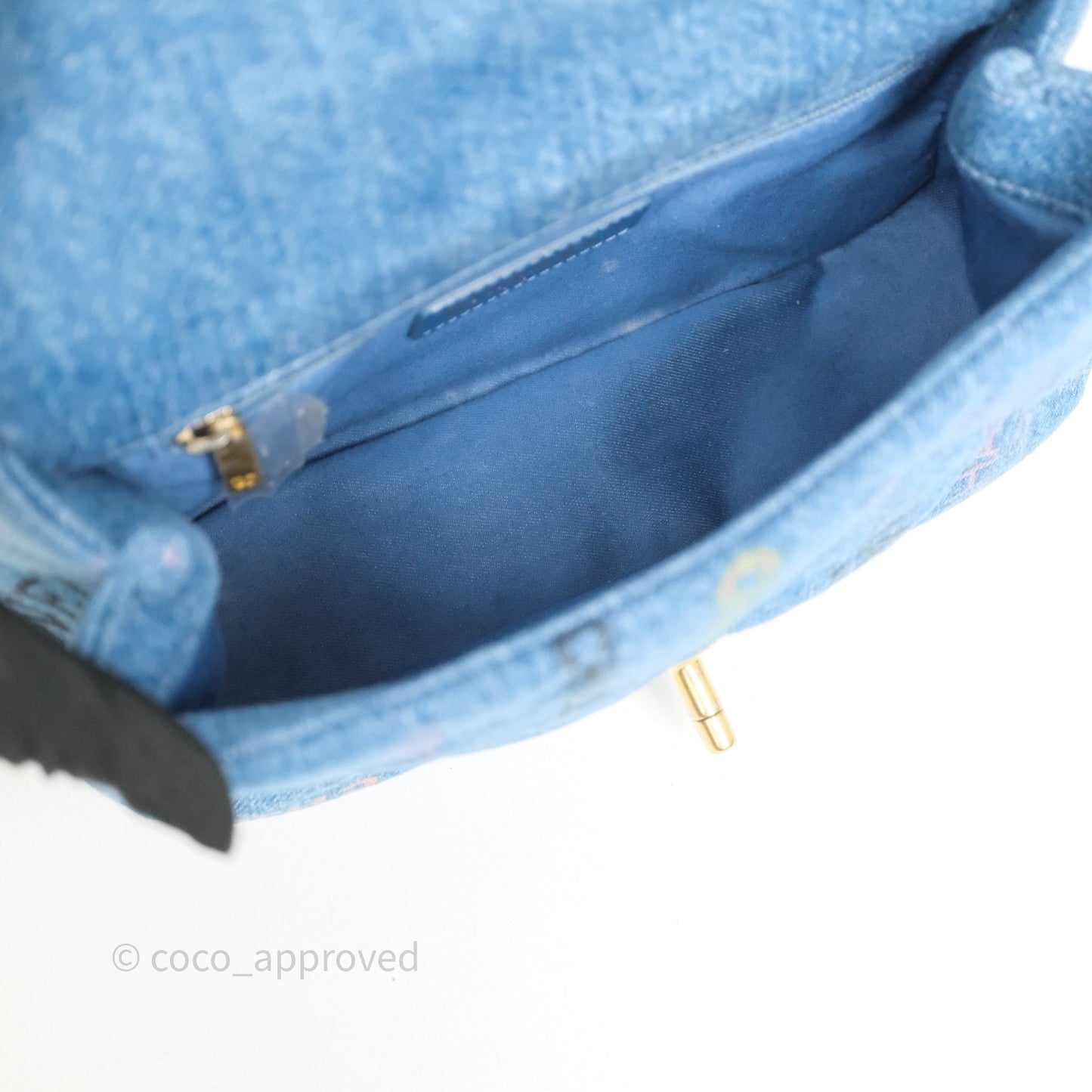 Chanel Small Denim Mood Flap Quilted Blue Multicolor