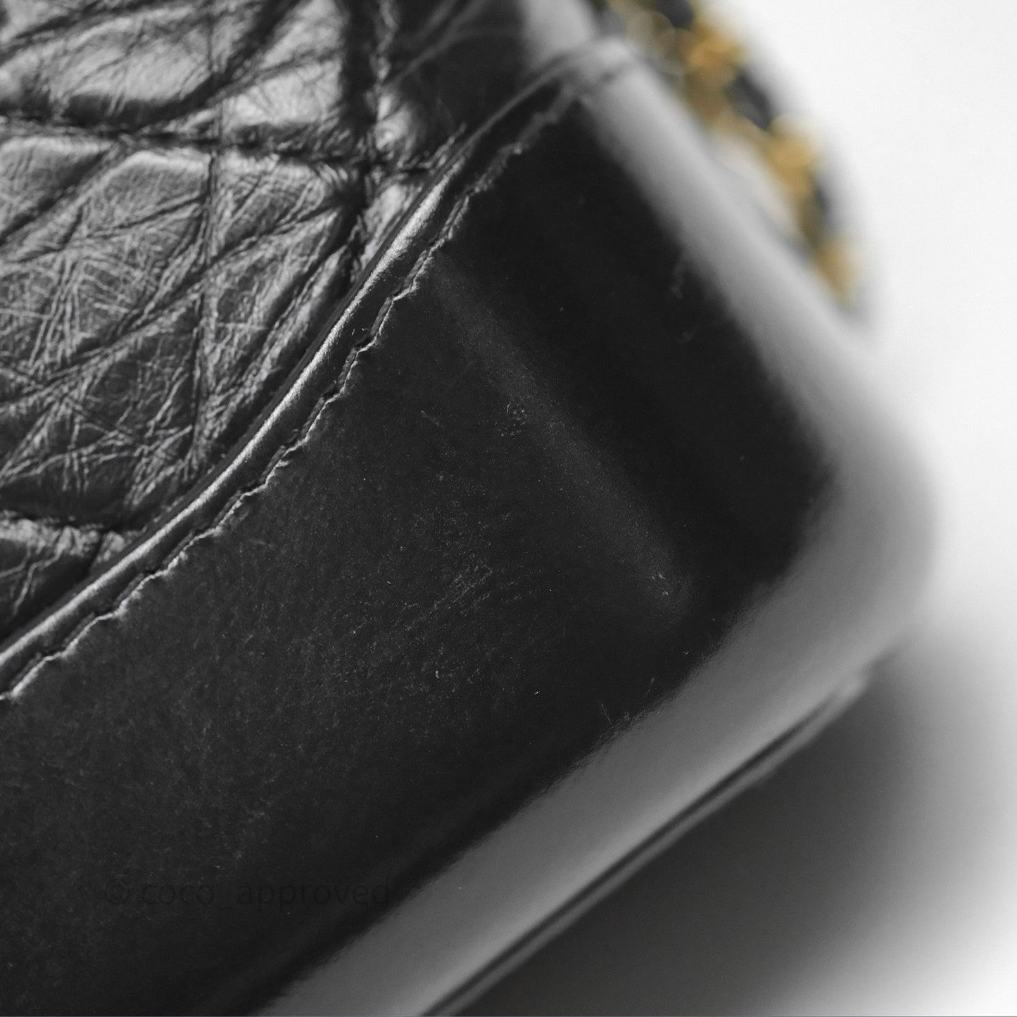 Chanel Small Gabrielle Hobo Quilted Black Aged Calfskin