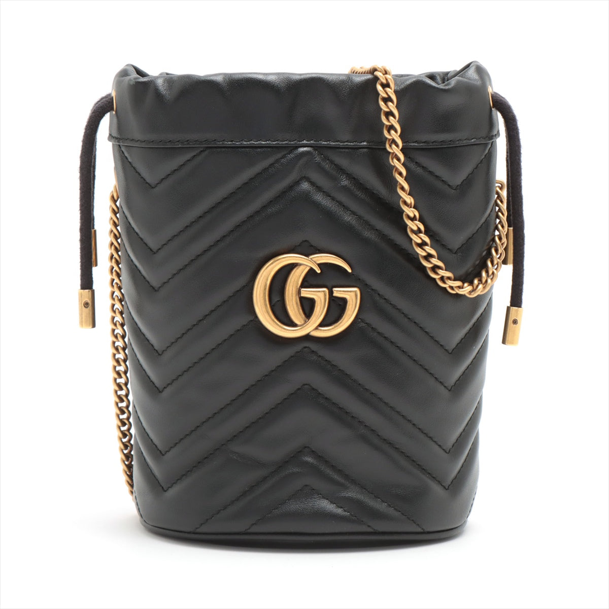 Luxury Gucci Trending 2025 Gg Marmont Leather Chain Shoulder Bag Black 575163