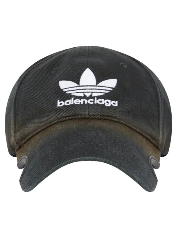 Luxury Balenciaga Logo Print Ball Cap Black