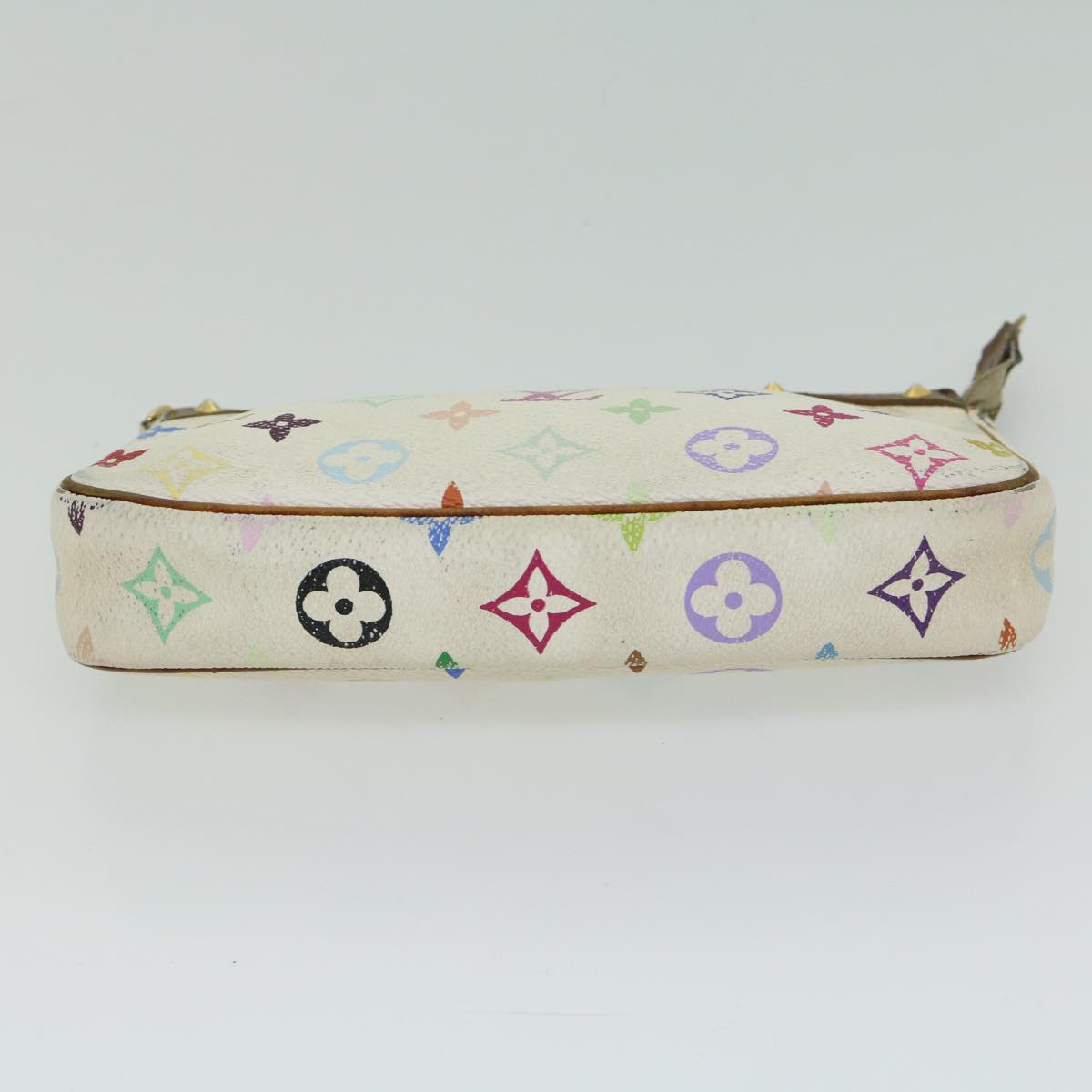 LOUIS VUITTON Multicolor Pochette Accessoires Pouch White M92649 LV 66409