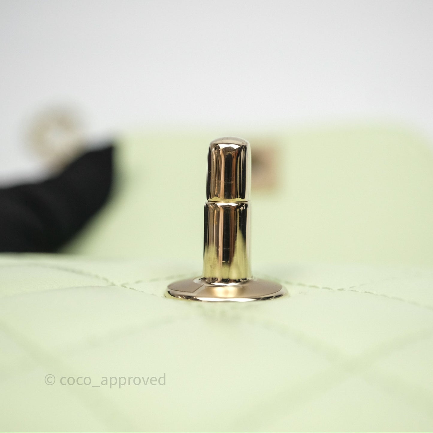 Chanel Mini Quilted Trendy CC Clutch With Chain Green Lambskin Gold Hardware