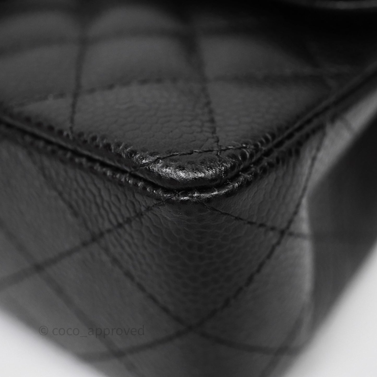 Chanel Small Classic Flap Quilted Black Caviar Gold Hardware