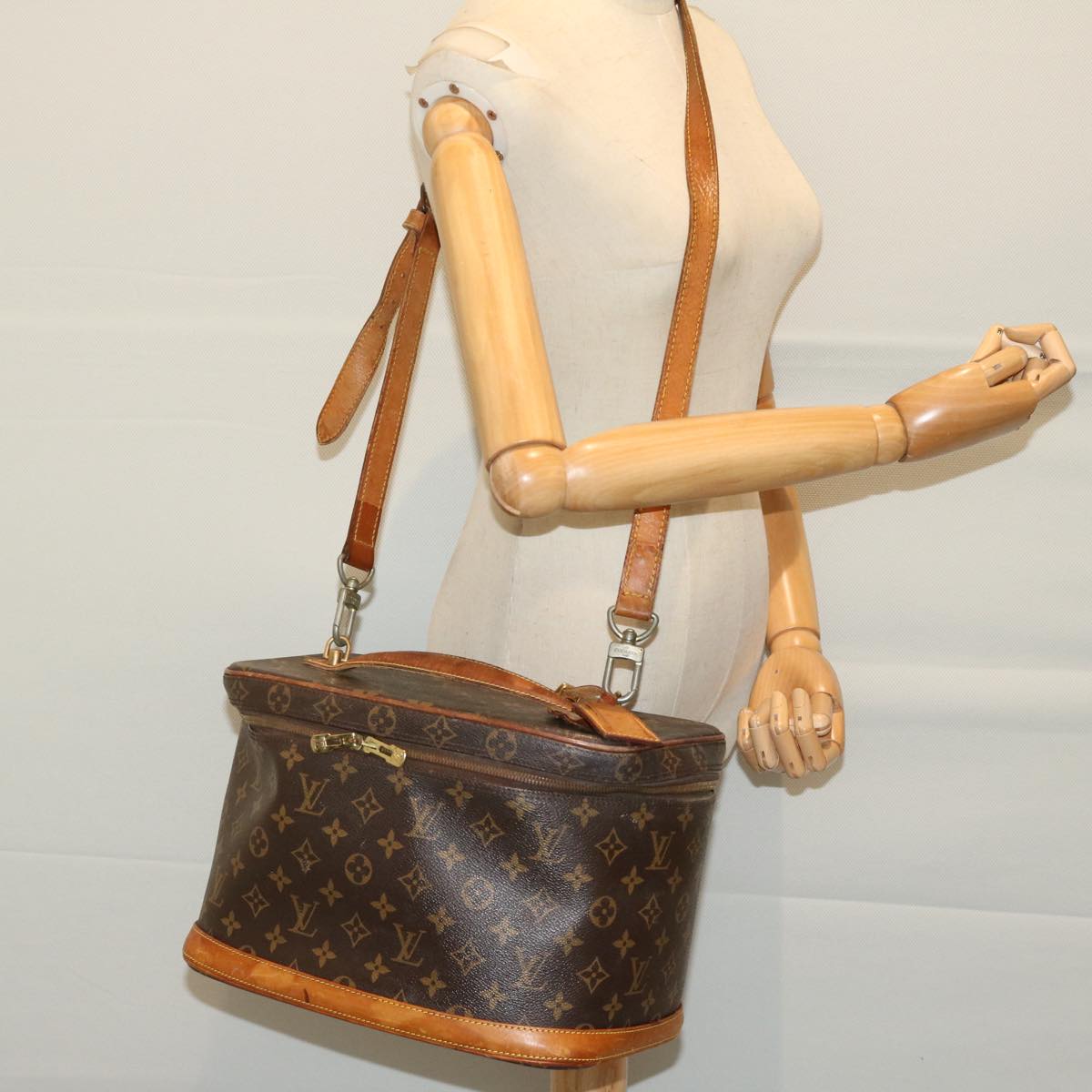 LOUIS VUITTON Monogram Nice Hand Bag 2way M47280 LV 66485