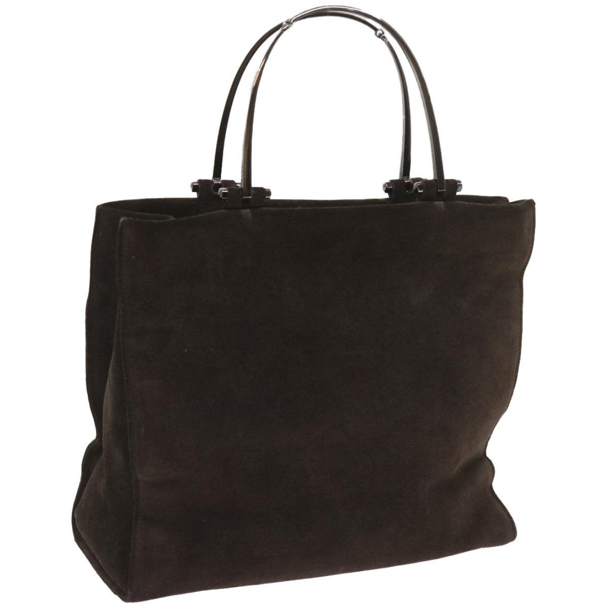 GUCCI Hand Bag Suede Brown 002 1025  66494