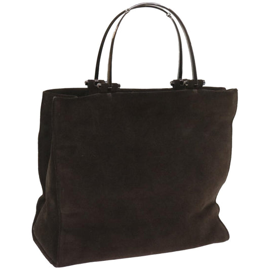 GUCCI Hand Bag Suede Brown 002 1025  66494