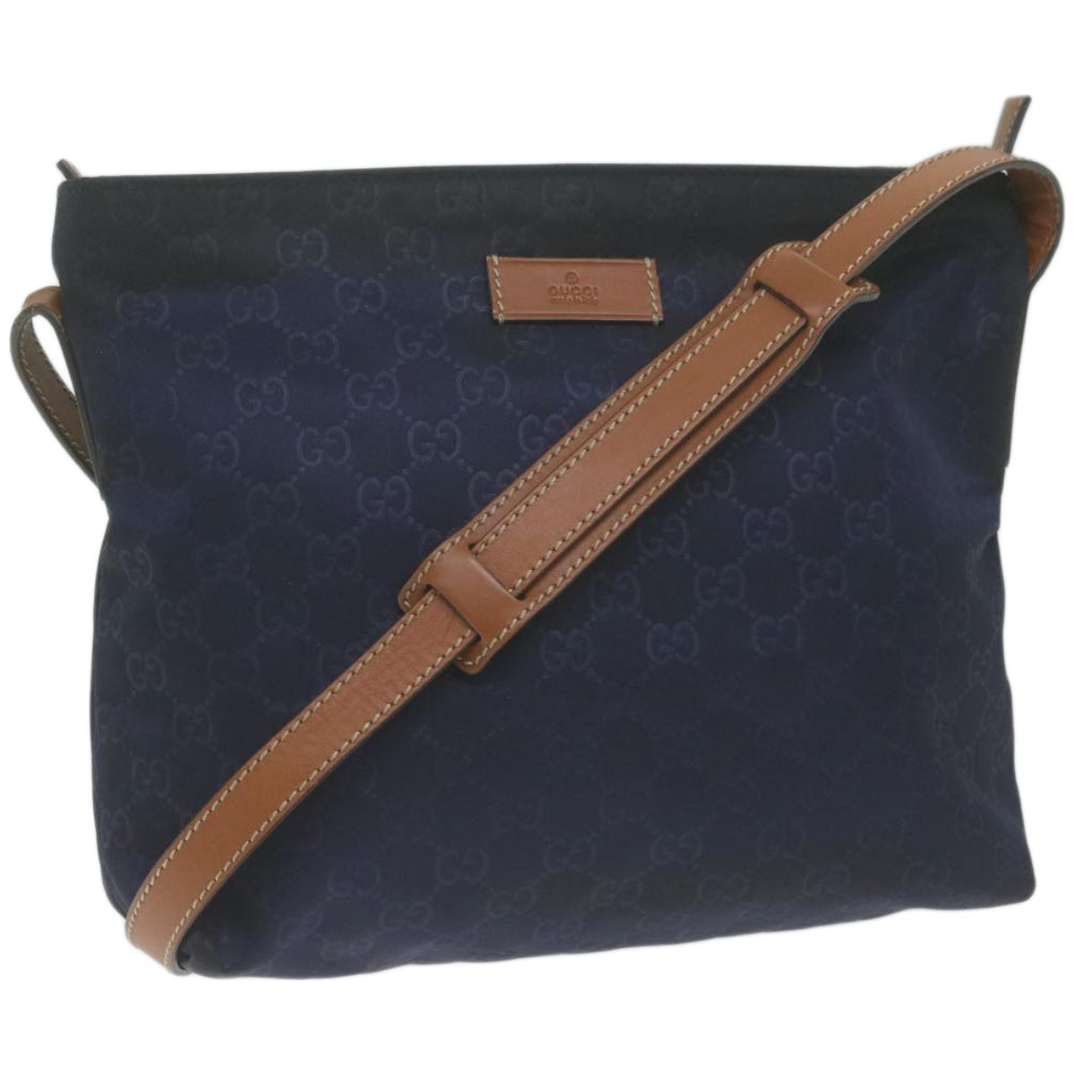 GUCCI GG Canvas Shoulder Bag Navy 314529  66496
