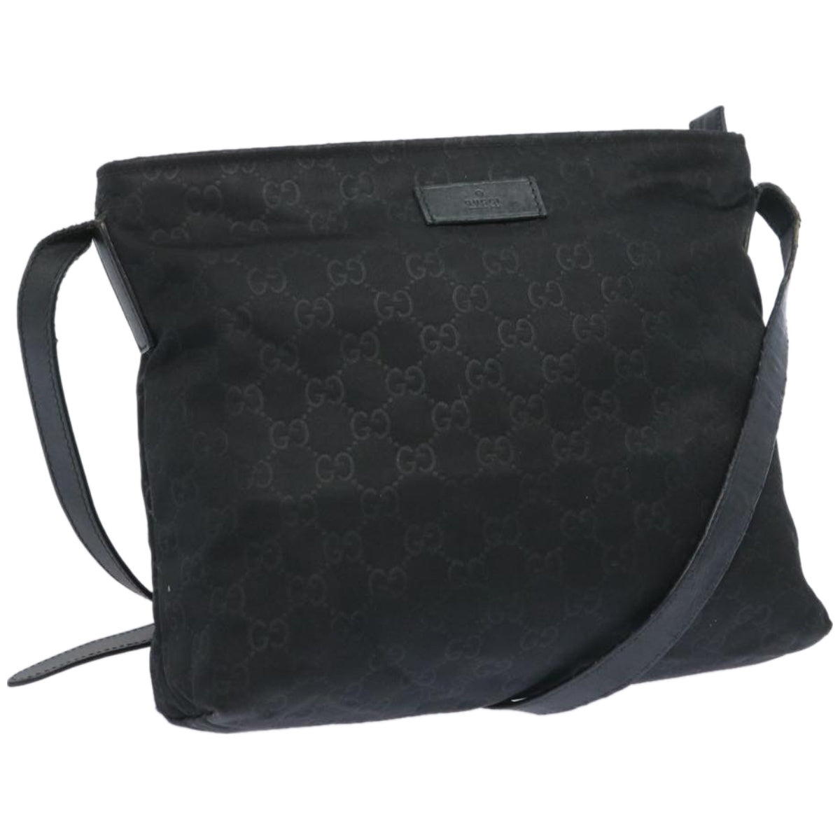 GUCCI GG Canvas Shoulder Bag Black 314529  66498