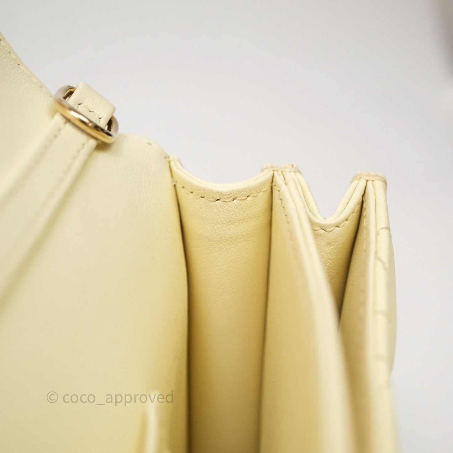 Christian Dior My Dior Mini Bag Yellow Cannage Lambskin Gold Hardware