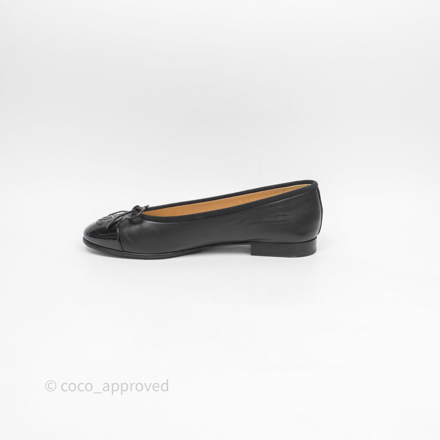 Chanel Ballet Flats Black Size 36.5