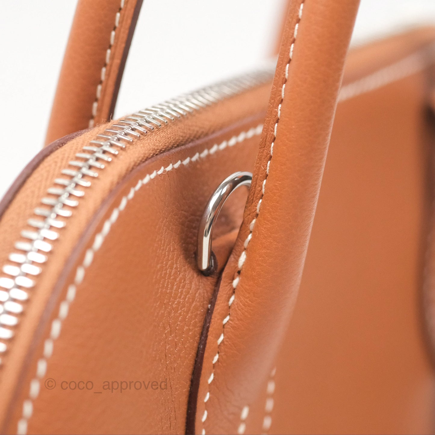 Hermès Bolide 1923 25 Gold 37 Evercolor Palladium Hardware