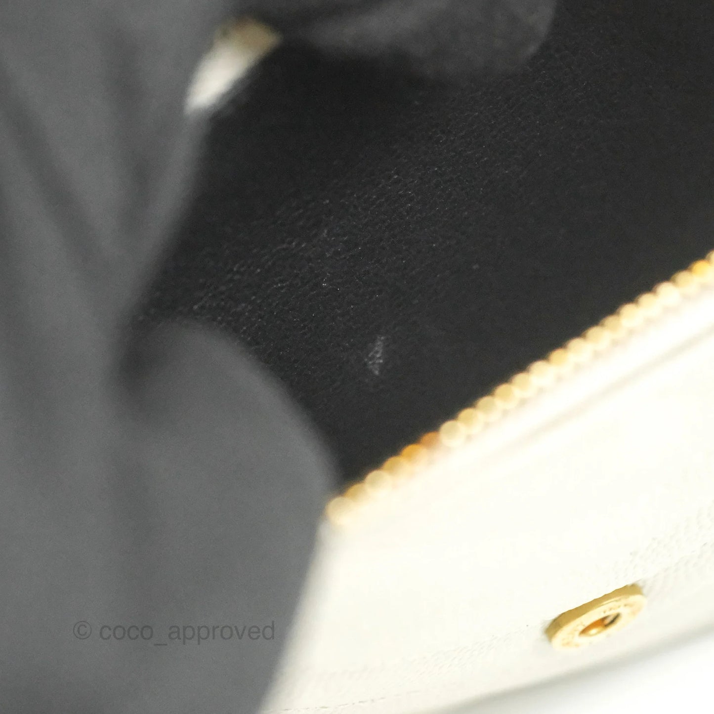 Saint Laurent Envelope Wallet On Chain Grained Leather Crema Soft Gold Hardware