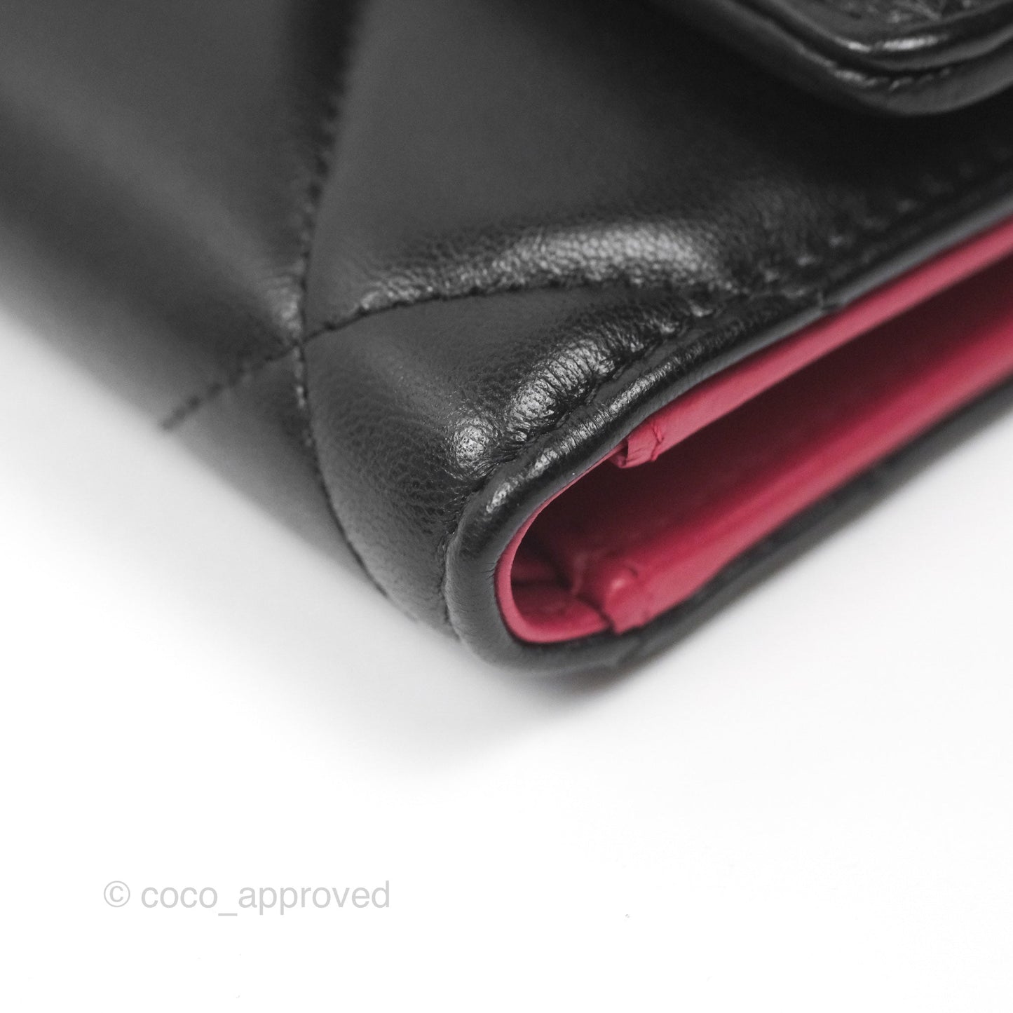 Chanel 19 Short Flap Wallet Black Lambskin