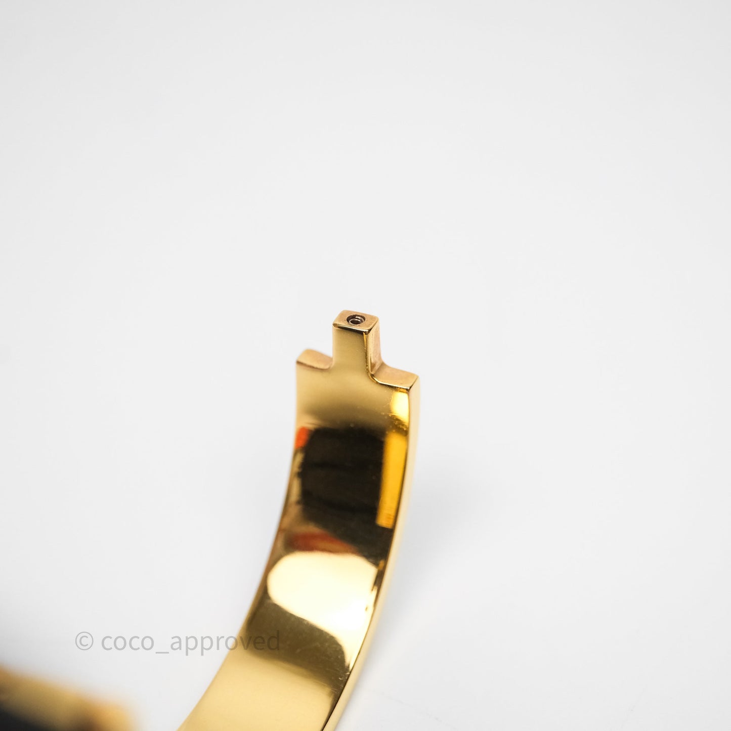 Hermès Clic H Bracelet White Gold Hardware PM