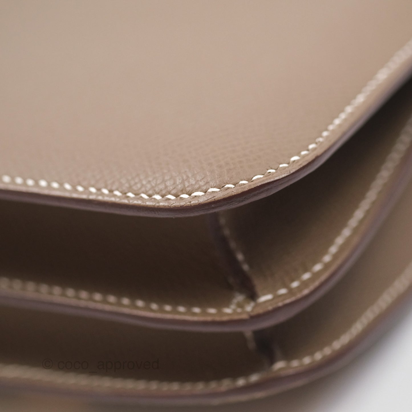Hermès Constance Mini 18cm Mirror Etoupe 18 Epsom Rose Gold Hardware