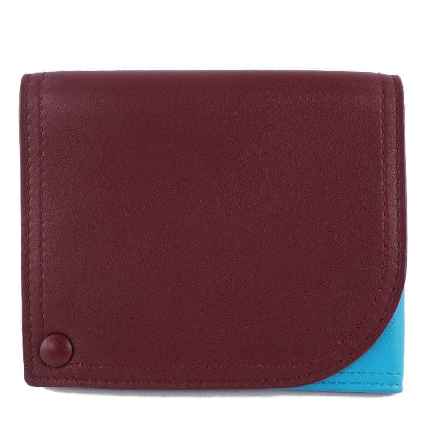 Luxury Bottega Veneta blue  Color Leather Card Case ()