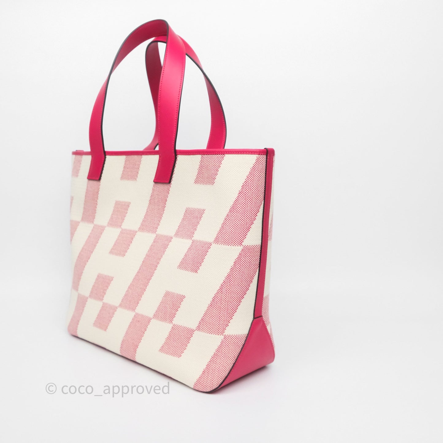 Hermès Cabas H en Biais 40 Bag Ecru / Framboise