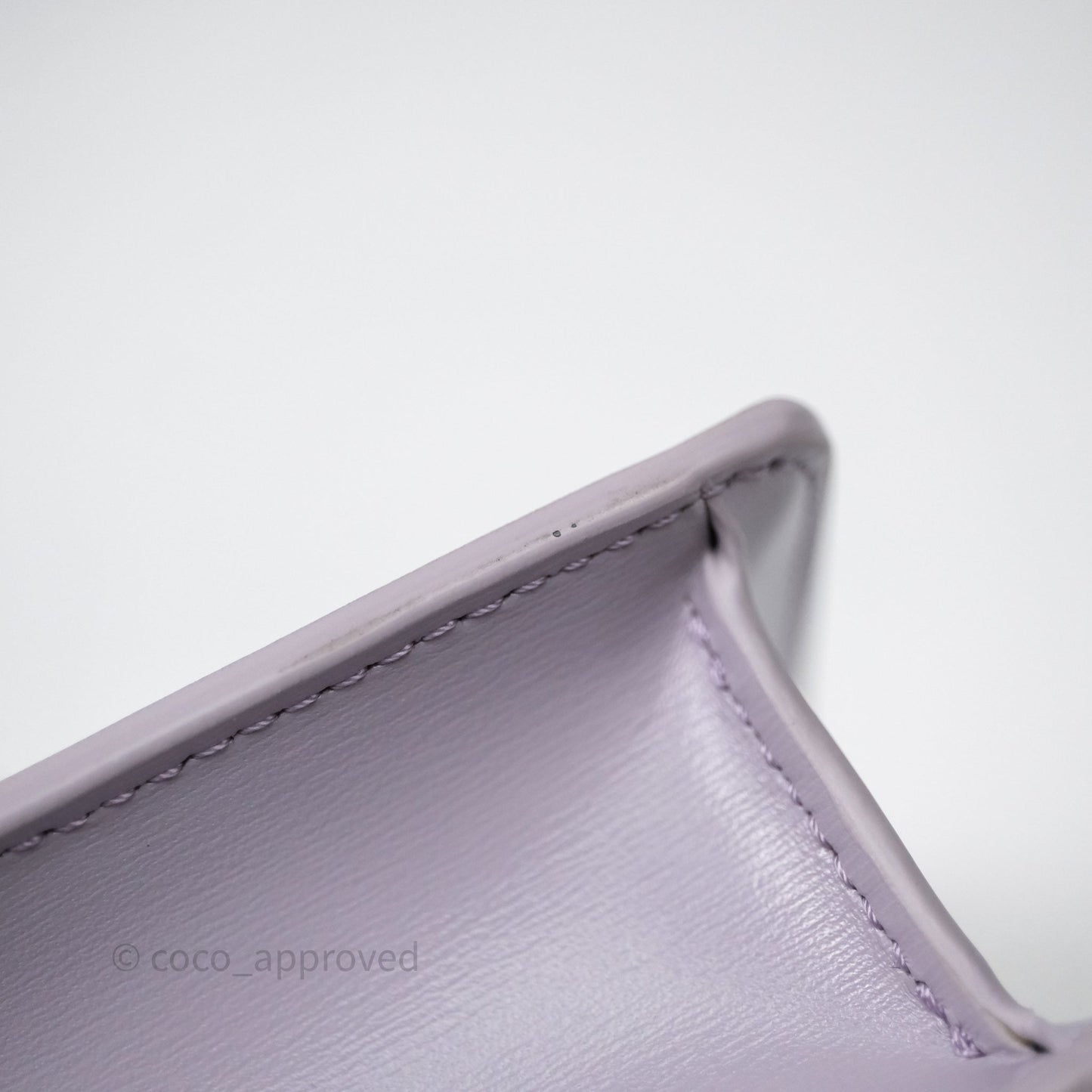 Celine Margo Wallet On Chain in Purple lavender Shiny Calfskin