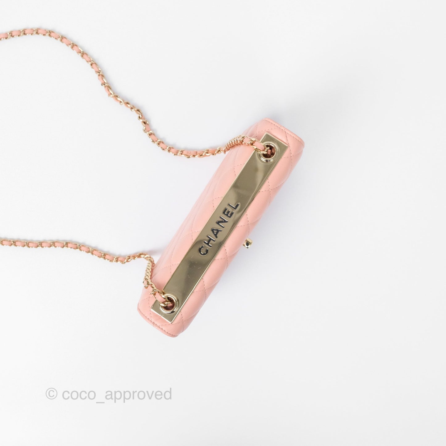 Chanel Trendy CC WOC Quilted Salmon Pink Lambskin Gold Hardware