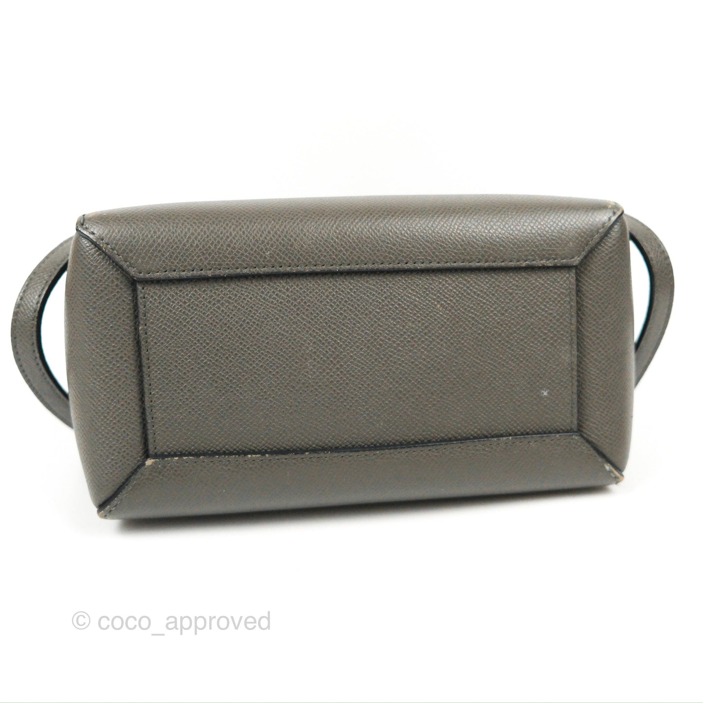 Celine Nano Belt Bag Grey Grained Calfskin Gold Hardware