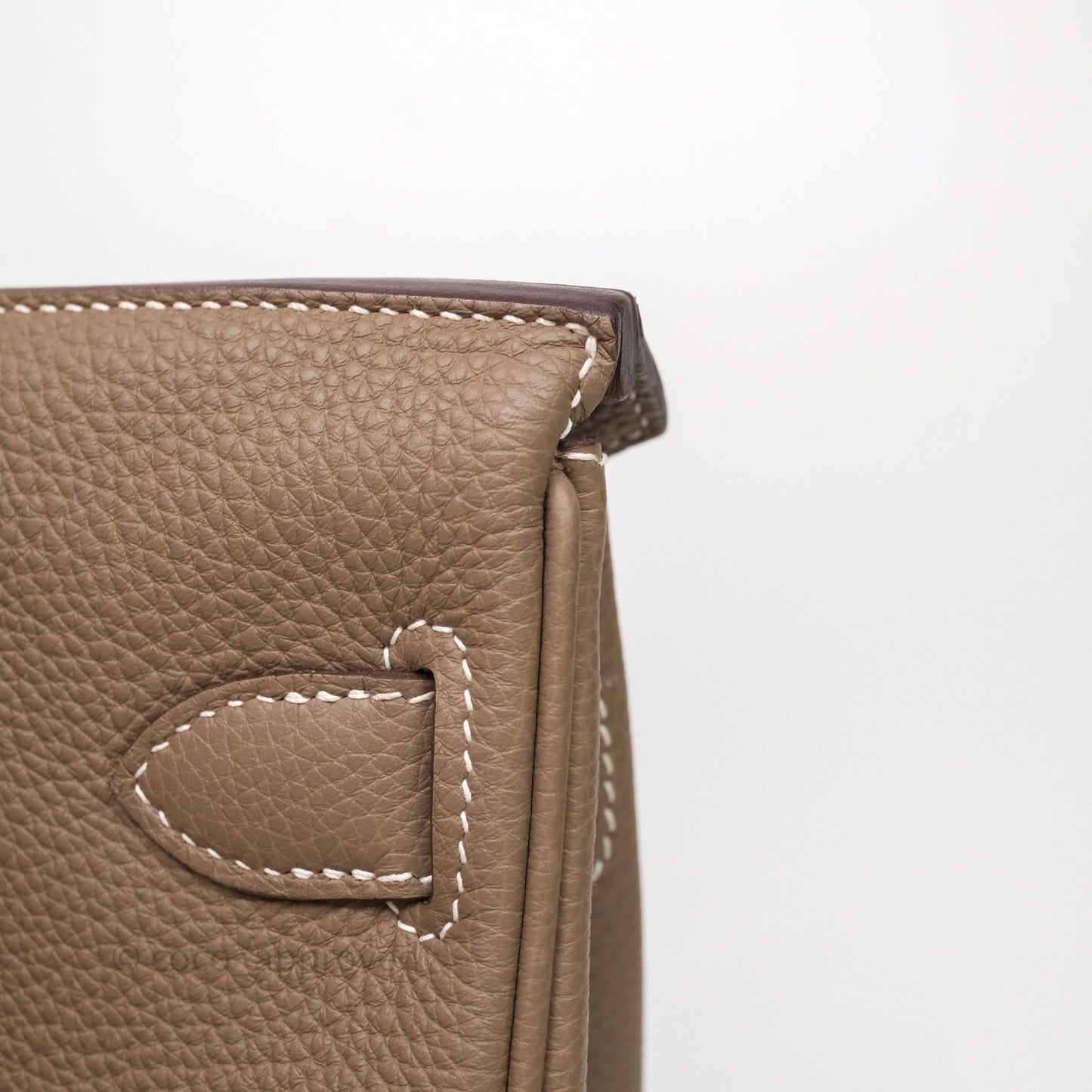 Hermès Hac a Dos PM Backpack Etoupe 18 Togo Palladium Hardware