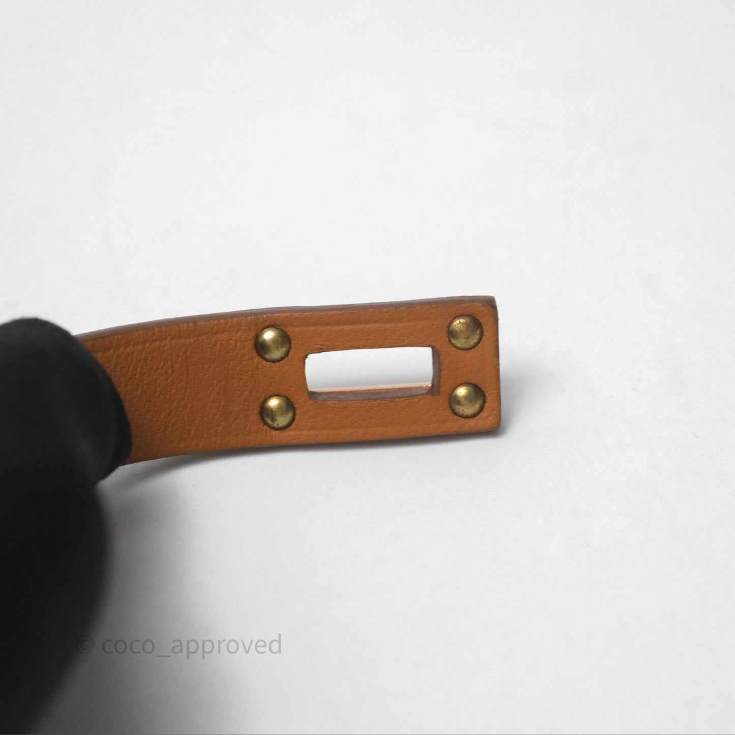 Hermès Mini Kelly Double Tour Bracelet Nata Swift Gold Hardware