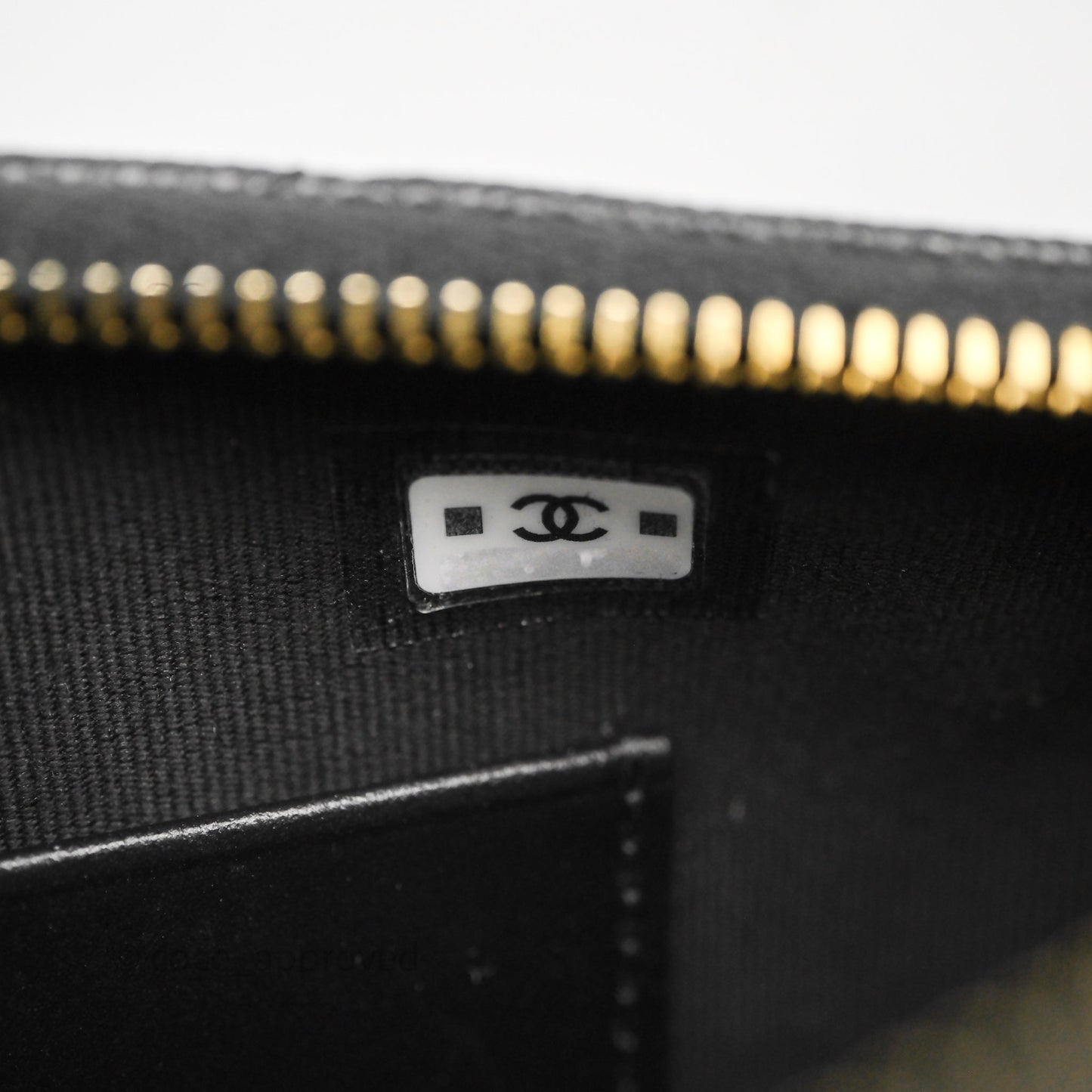 Chanel Clutch on Chain Black Caviar Gold Hardware 25A